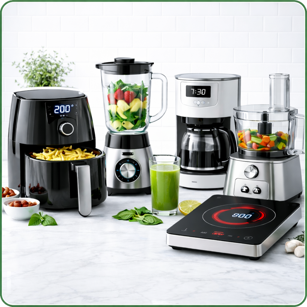 my casa by casacuisine petit électromenager  ; air fryer, blender,cafetière, robot cuisine